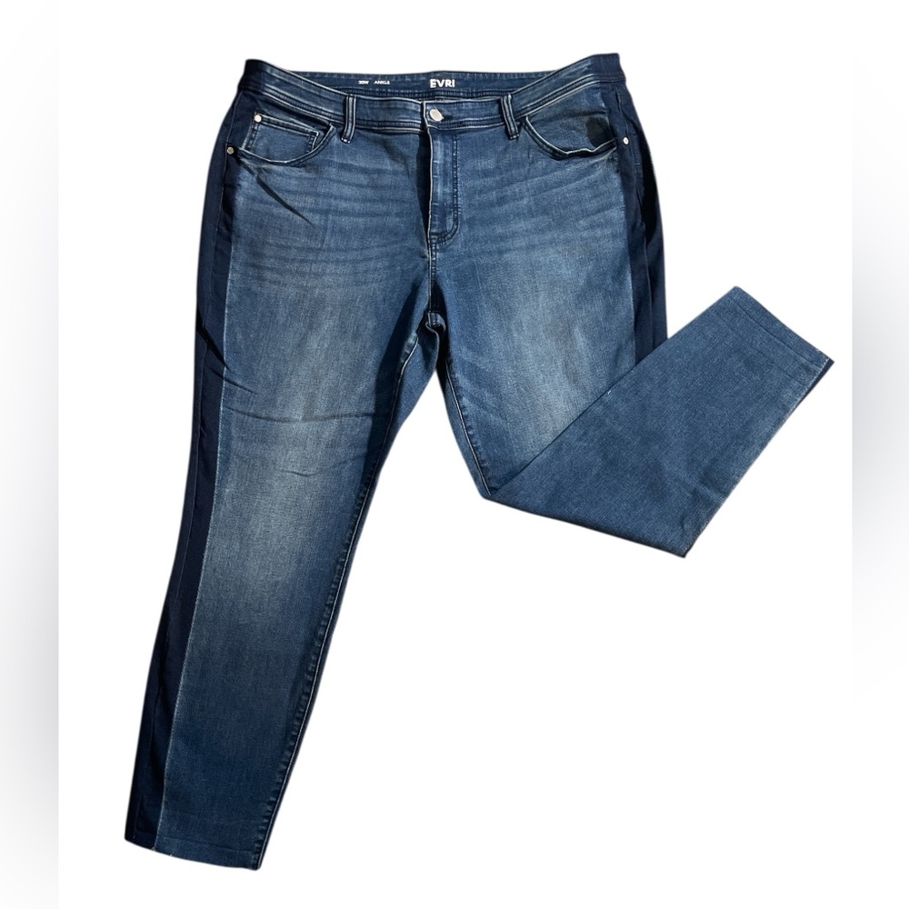 H9- Women’s 20W ankle EVRI Women's Dark Blue Skinny Jeans